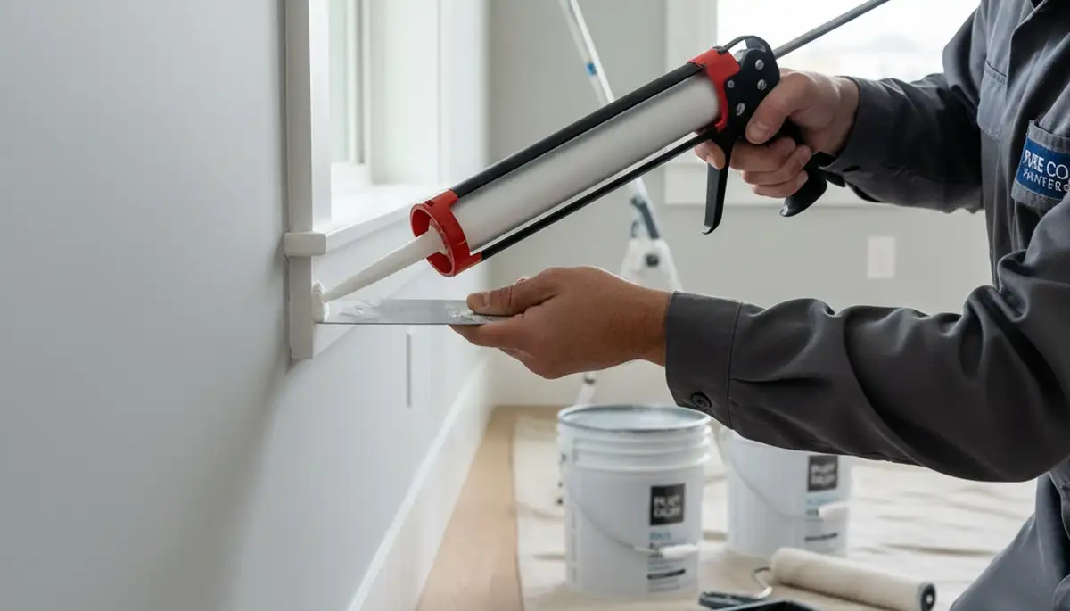Professional caulking and sealing on Billings, MT home exterior for weatherproof protection