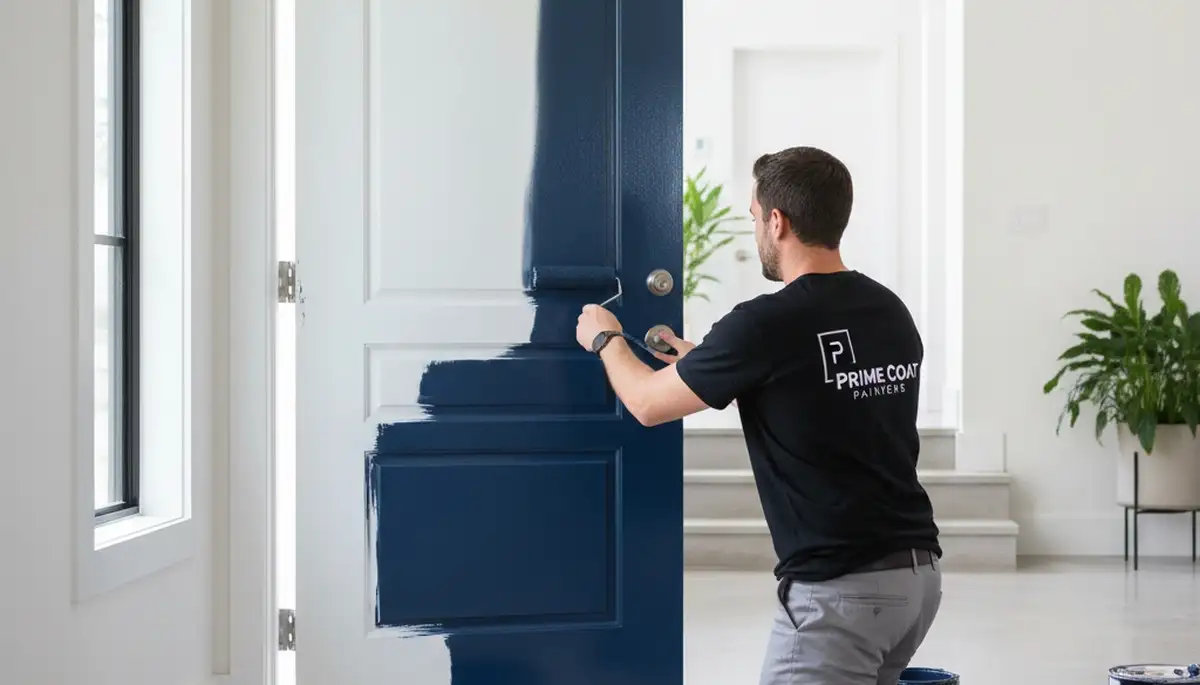 Professional door painting in Billings, MT by expert house painters using durable weatherproof finishes