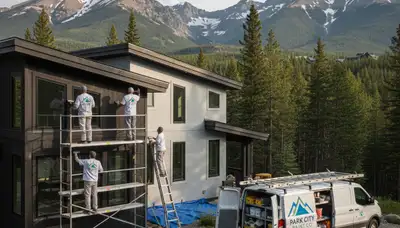 Professional house painters enhancing exterior home curb appeal in Billings, MT