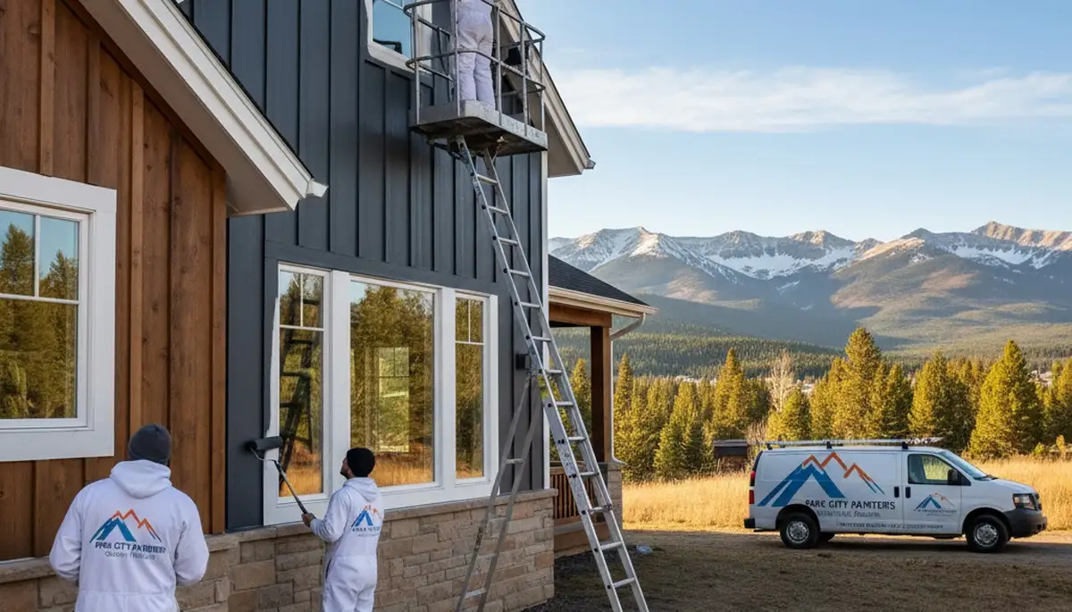 Professional house painters enhancing home exterior in Billings, MT