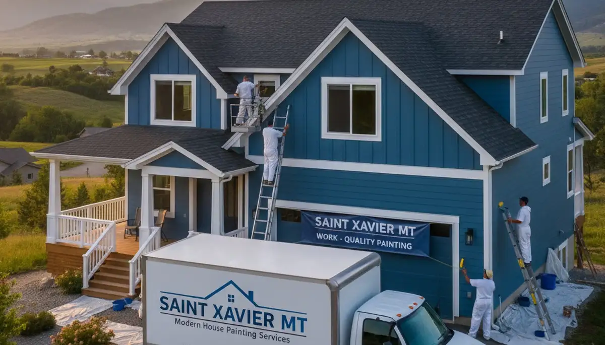 Professional house painters enhancing home exterior in Billings, MT