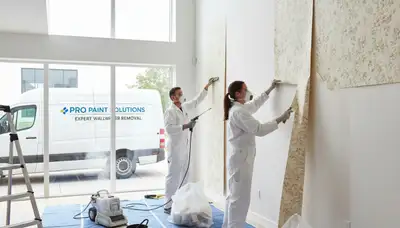 Professional wallpaper removal and wall prep in Billings, MT home by expert painting contractors